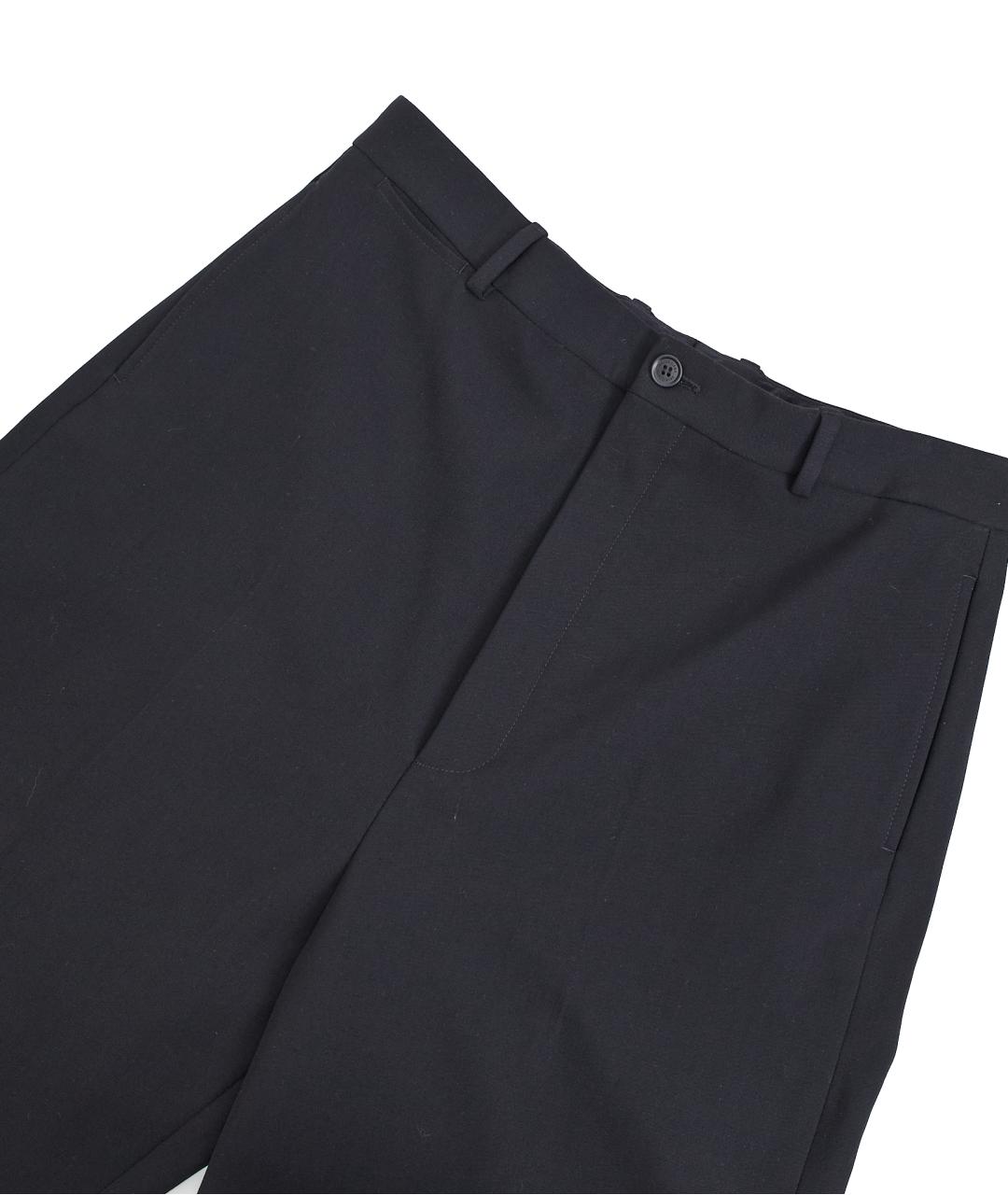 BALENCIAGA Черные хлопковые классические брюки, фото 3