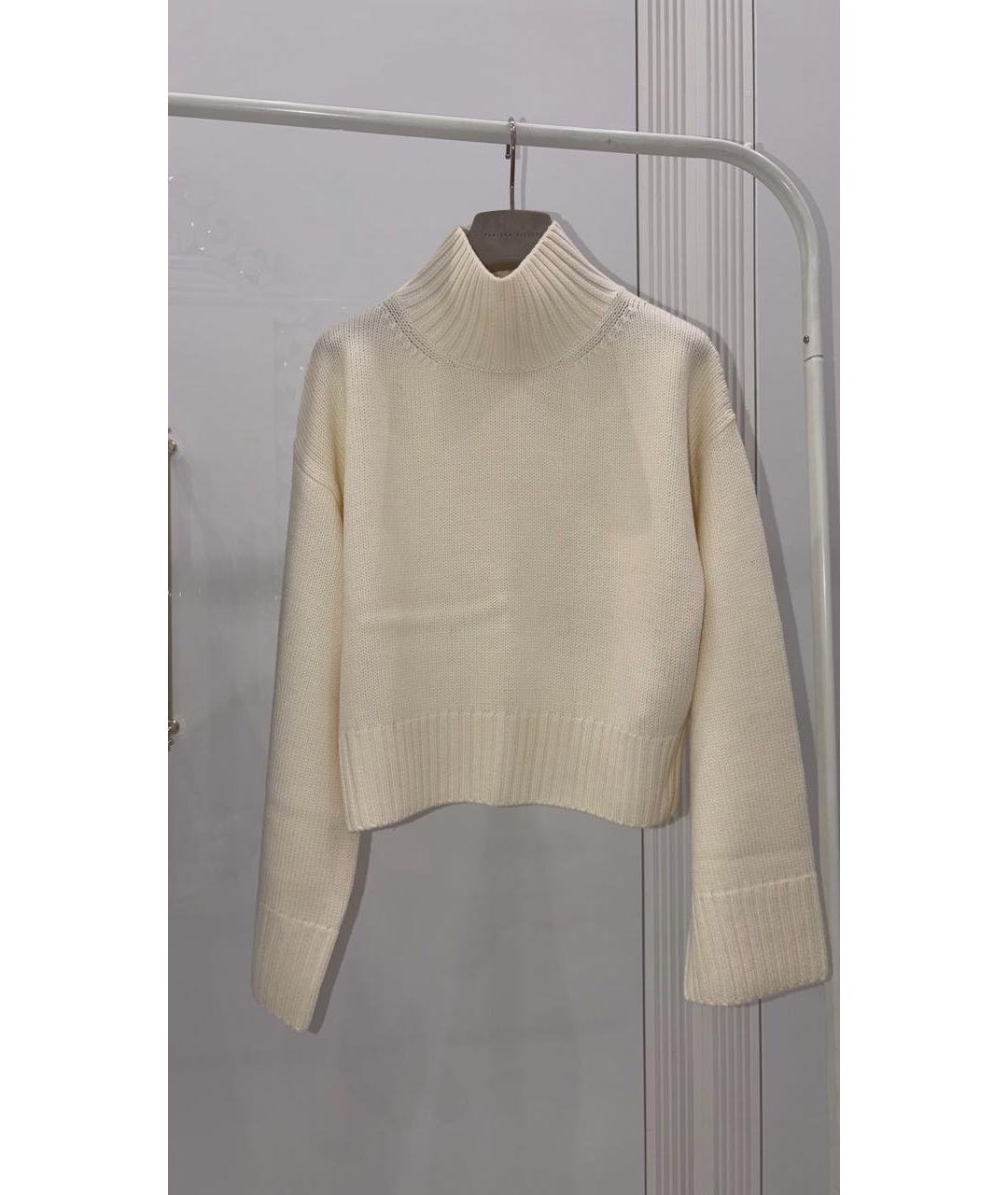 FABIANA FILIPPI Белый шерстяной джемпер / свитер, фото 5