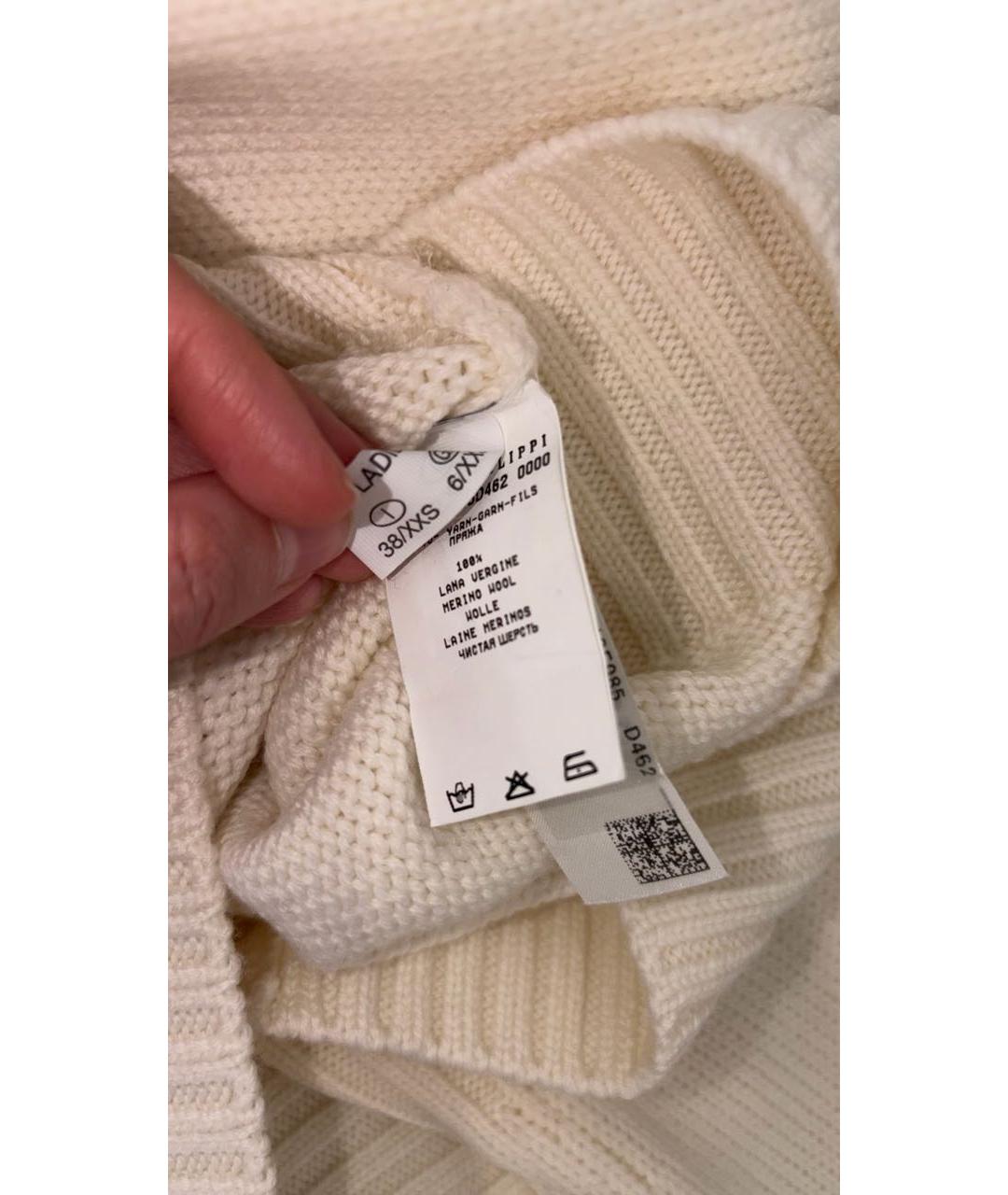 FABIANA FILIPPI Белый шерстяной джемпер / свитер, фото 4