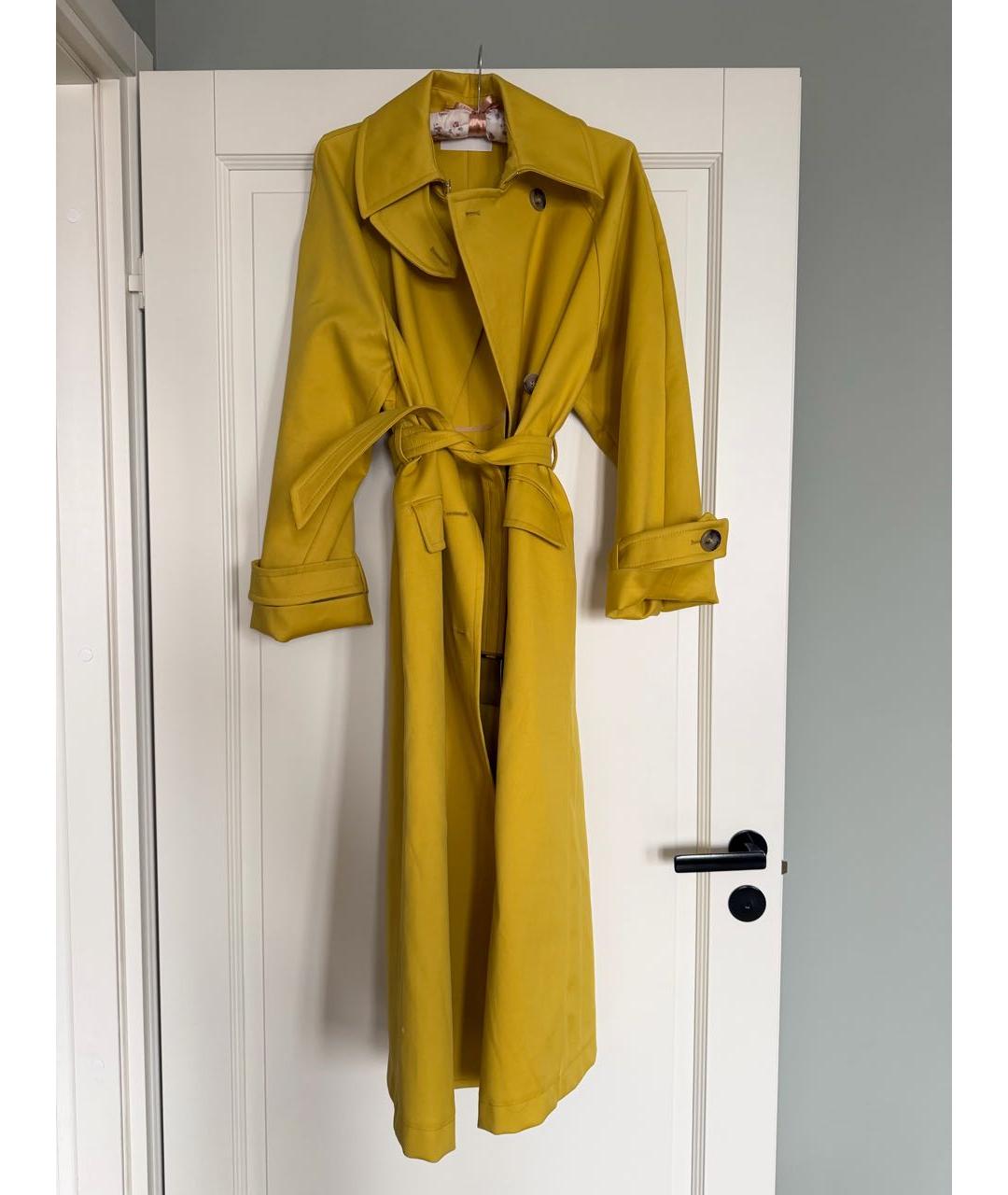 SPORTMAX Желтый тренч/плащ, фото 5