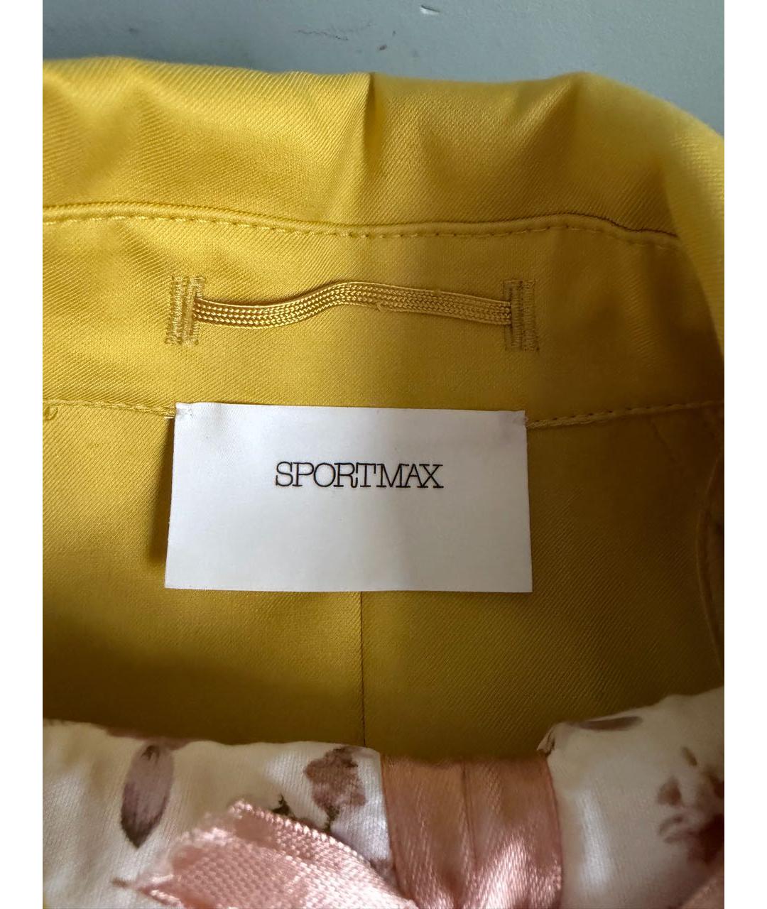 SPORTMAX Желтый тренч/плащ, фото 3