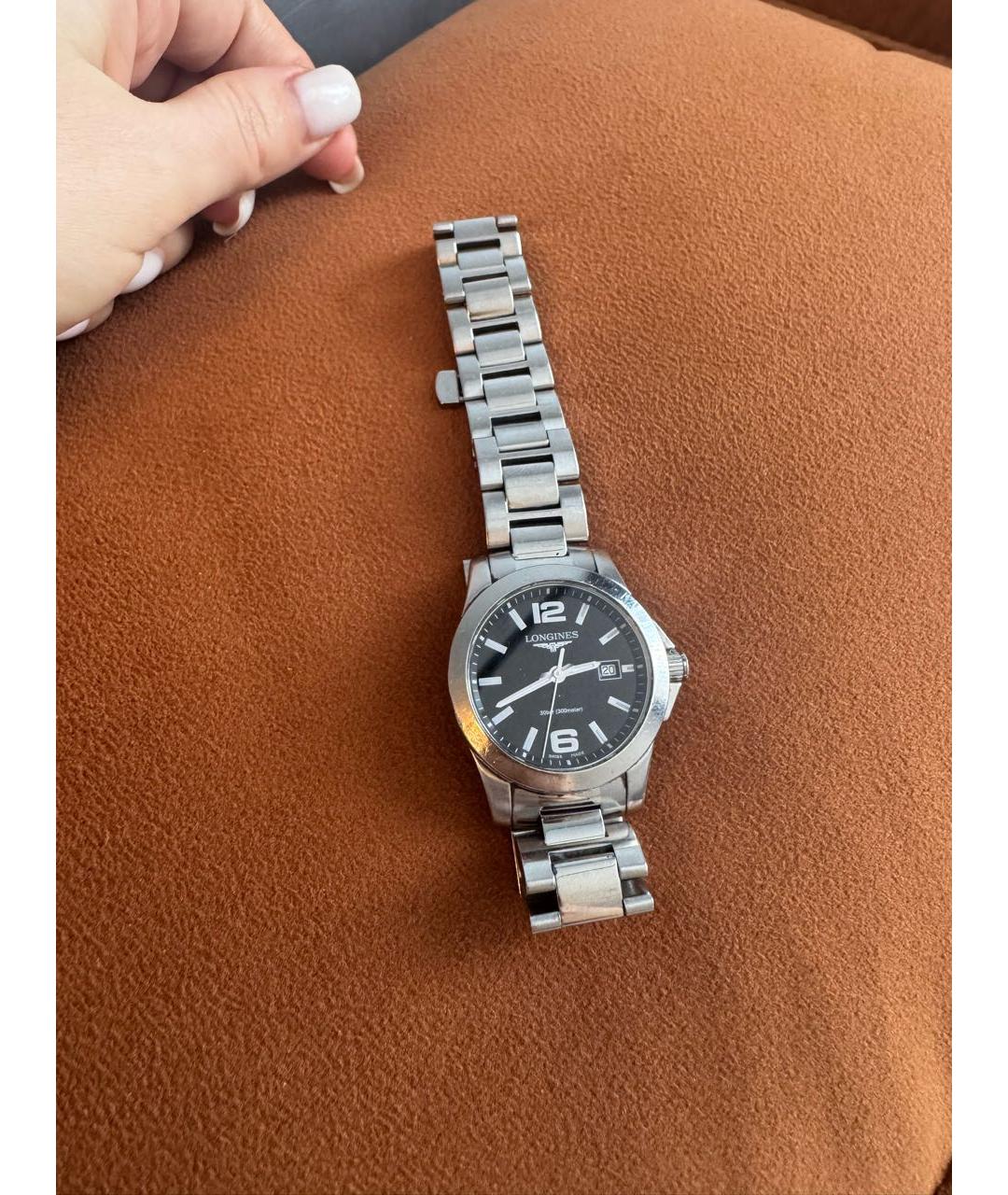 LONGINES Серебряные металлические часы, фото 3