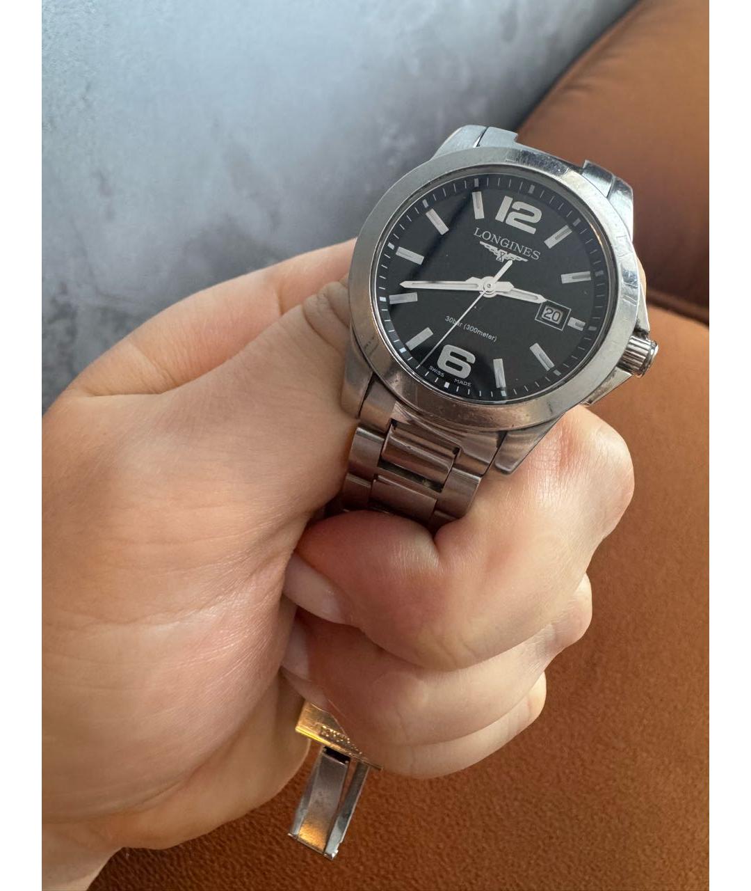 LONGINES Серебряные металлические часы, фото 2