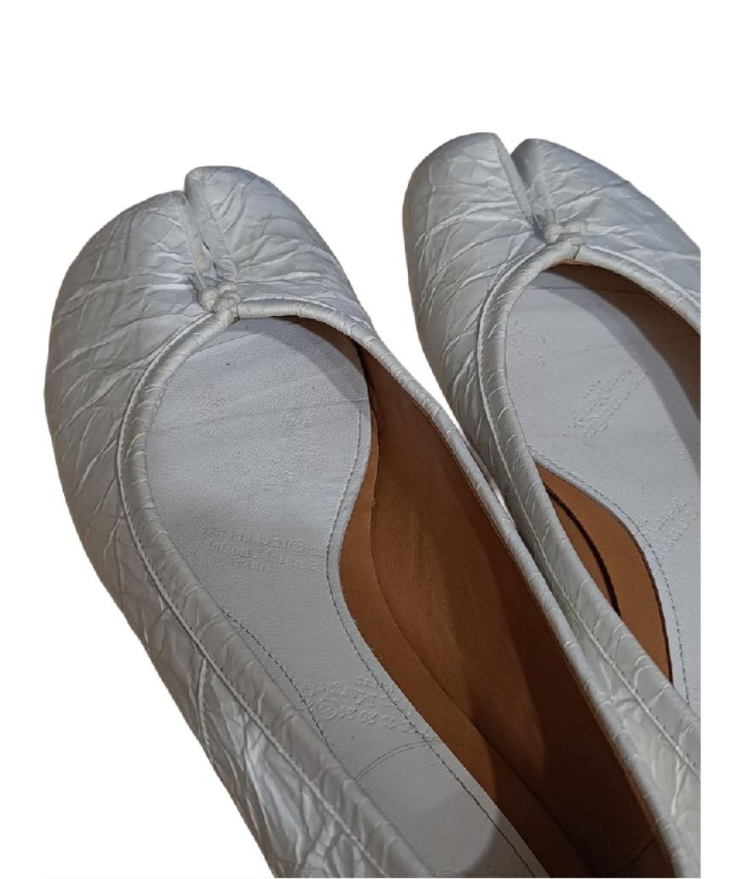 MAISON MARGIELA Белые балетки, фото 3