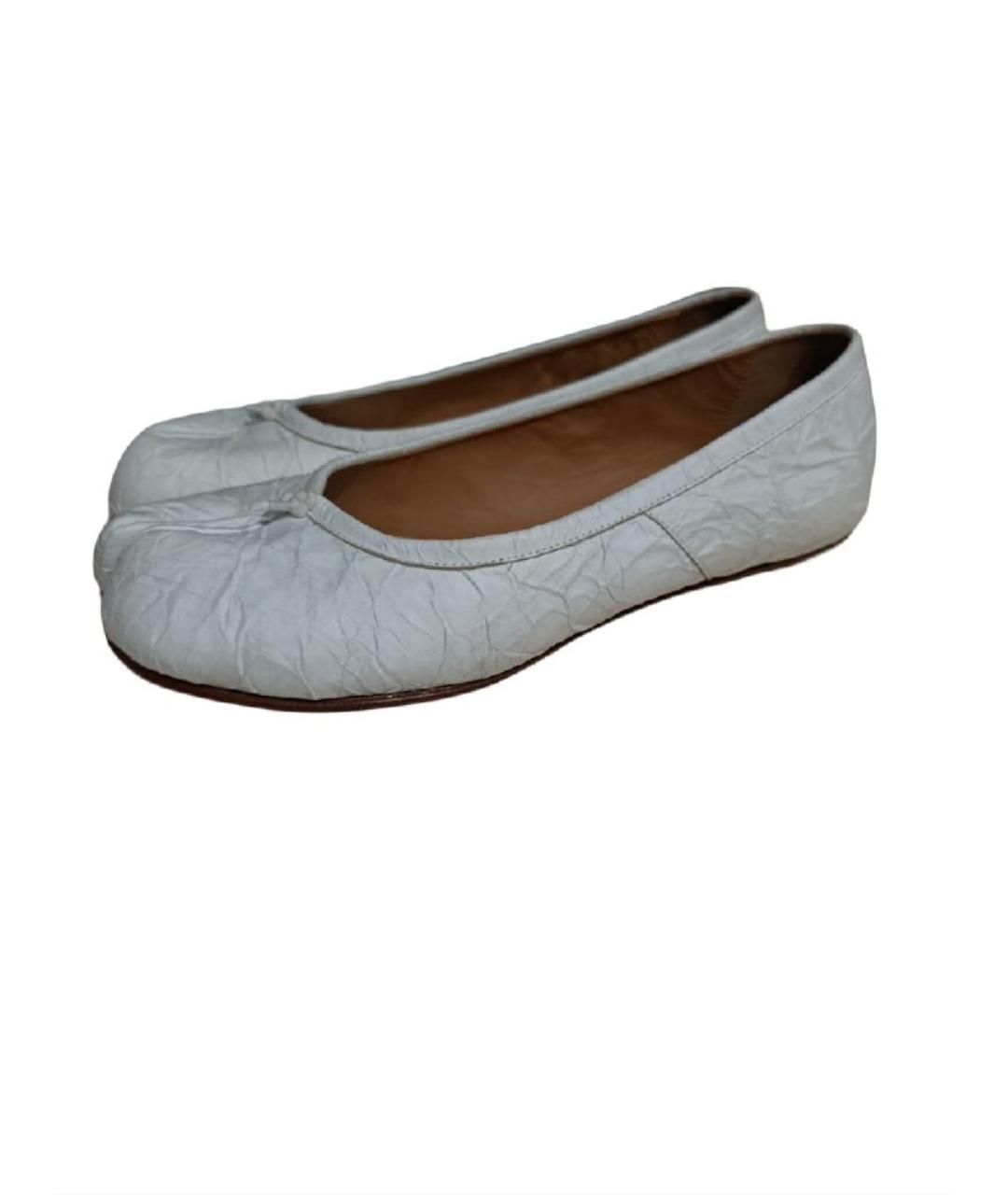 MAISON MARGIELA Белые балетки, фото 6