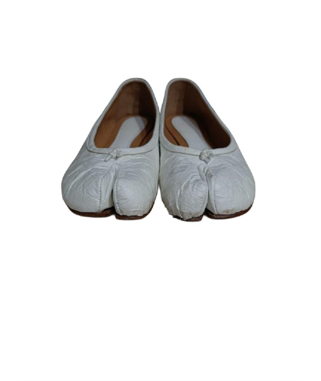 MAISON MARGIELA Белые балетки, фото 2