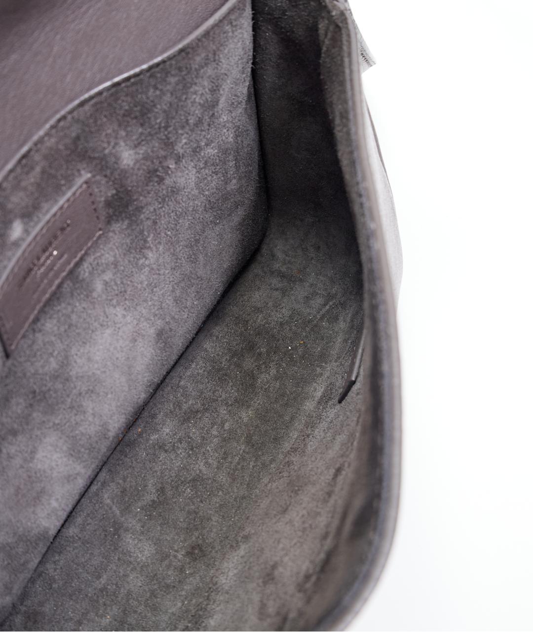 SAINT LAURENT Бежевая кожаная сумка на плечо, фото 5