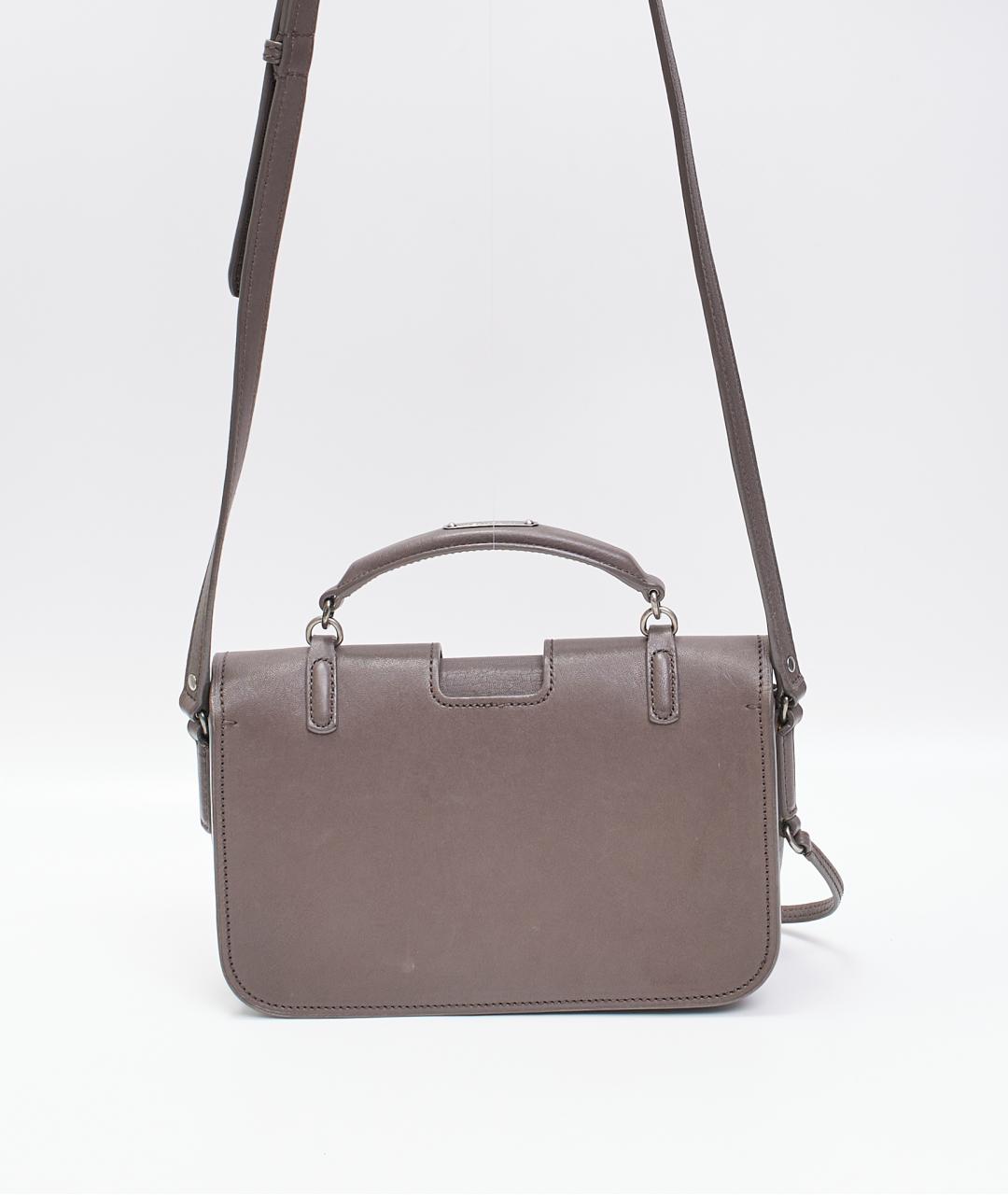 SAINT LAURENT Бежевая кожаная сумка на плечо, фото 3