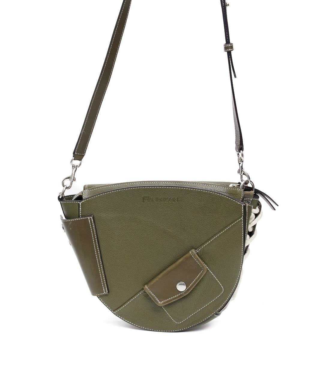 J.W.ANDERSON Зеленая кожаная сумка на плечо, фото 1