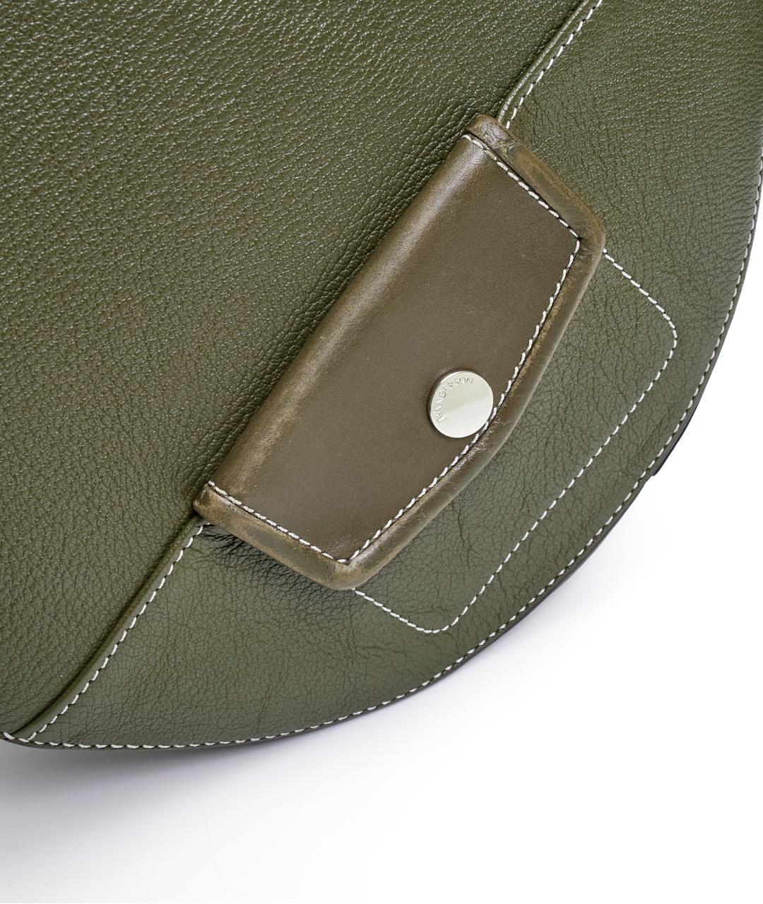 J.W.ANDERSON Зеленая кожаная сумка на плечо, фото 6