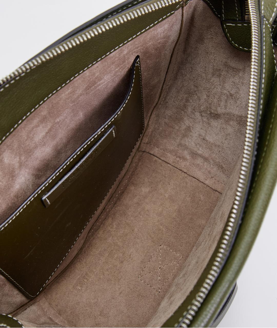 J.W.ANDERSON Зеленая кожаная сумка на плечо, фото 4