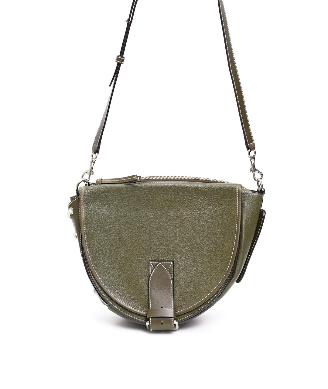 J.W.ANDERSON Зеленая кожаная сумка на плечо, фото 3