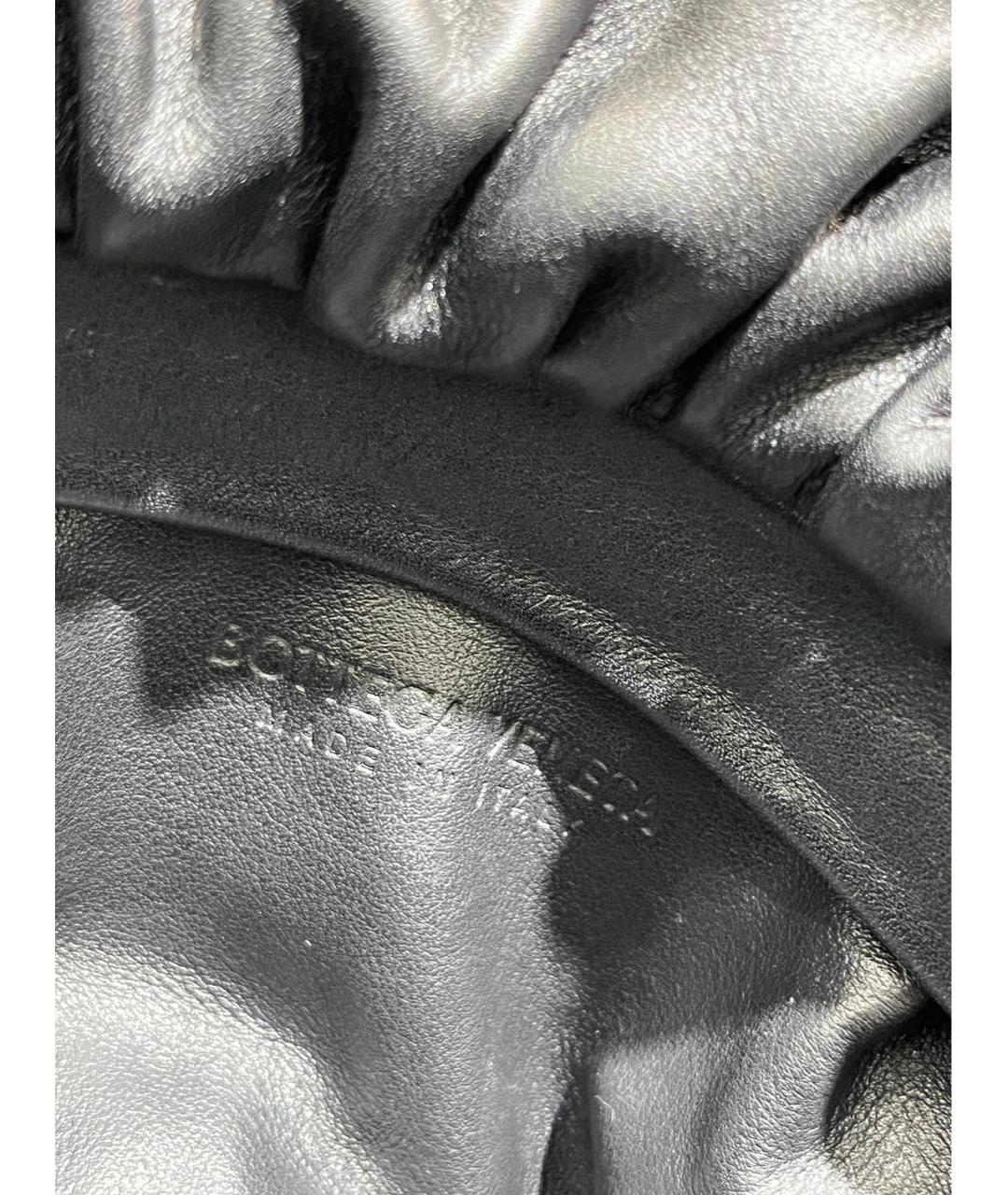 BOTTEGA VENETA Черная кожаная сумка с короткими ручками, фото 4