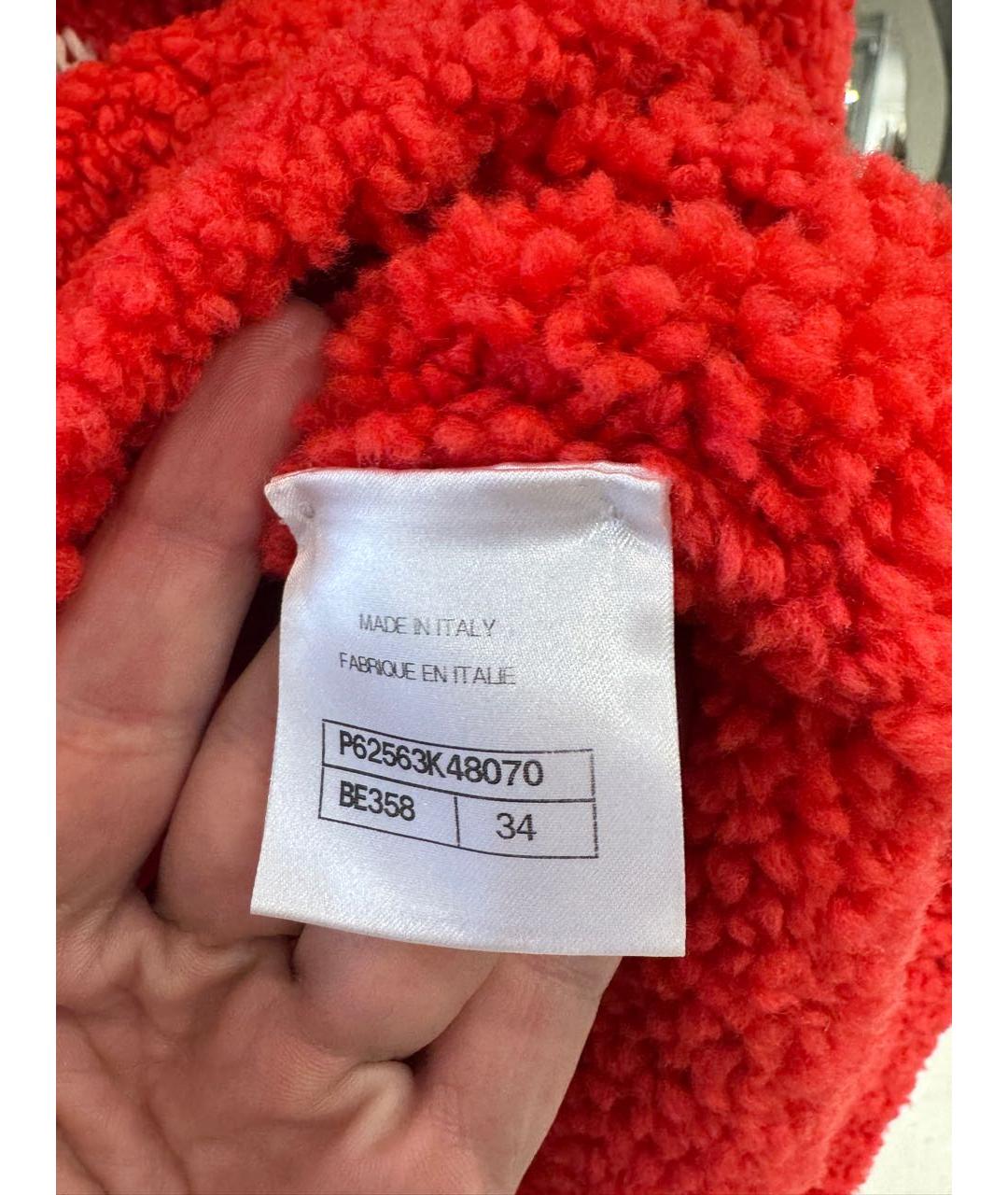 CHANEL Красный шерстяной джемпер / свитер, фото 4