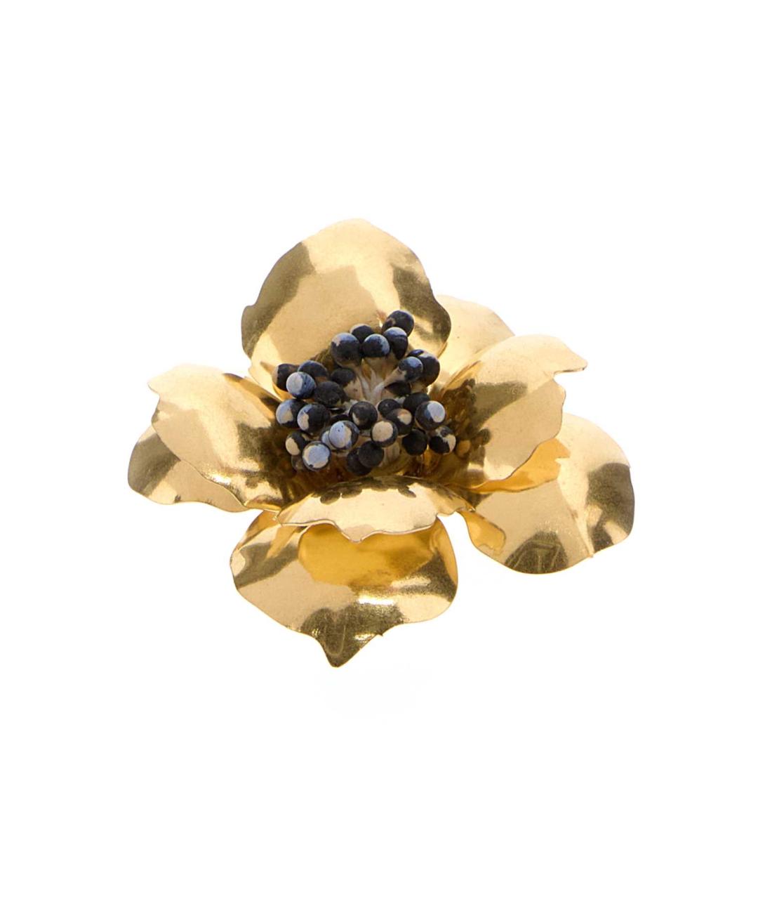 VALENTINO Золотая металлическая булавка / брошь, фото 2