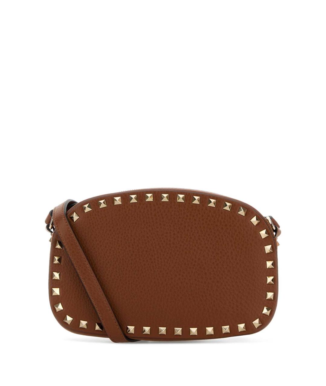 VALENTINO Коричневая кожаная сумка через плечо, фото 1