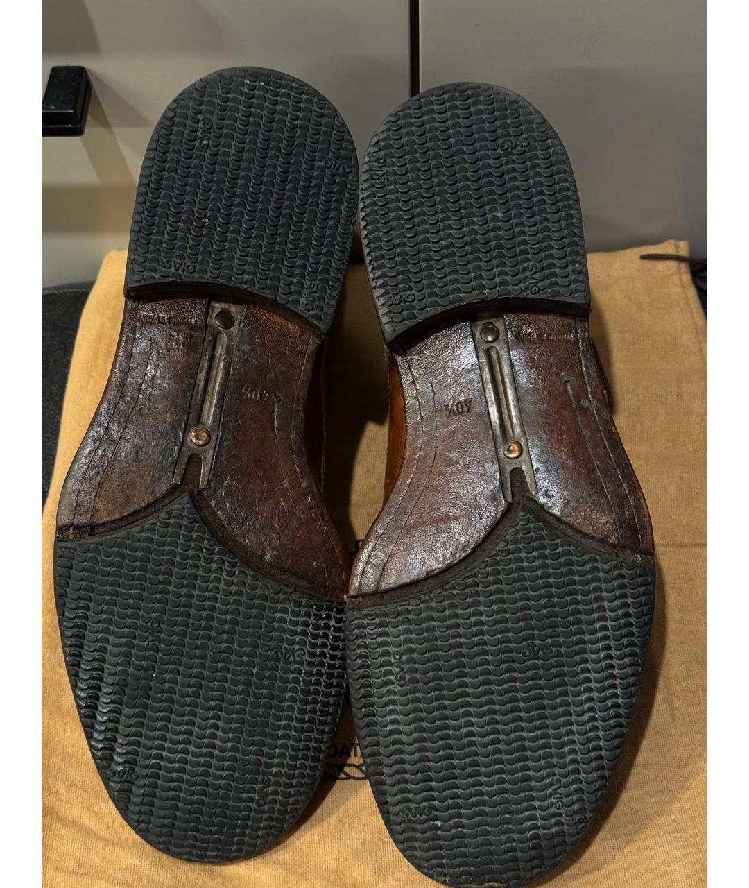 BARRETT Коричневые кожаные высокие ботинки, фото 5