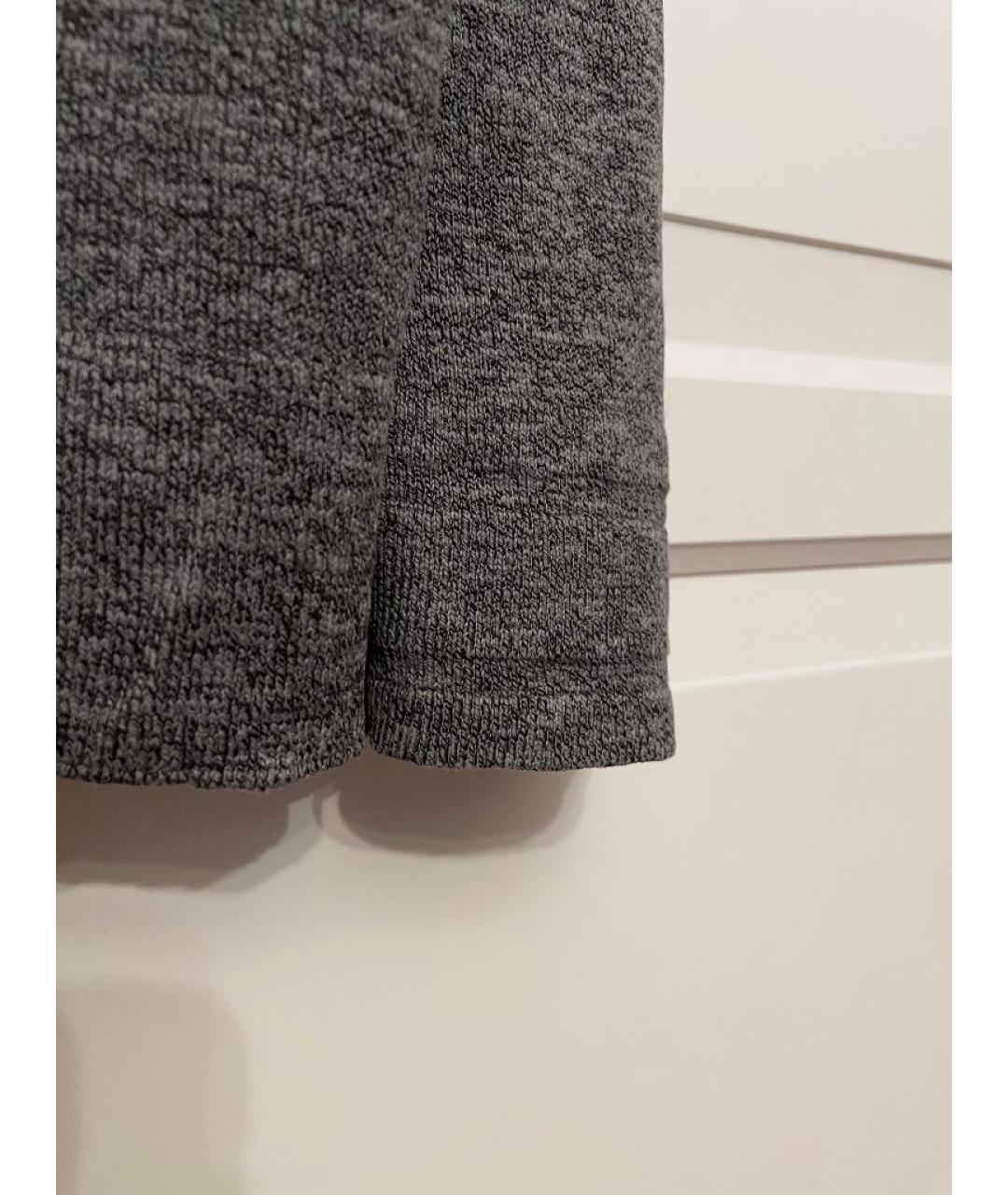 STONE ISLAND Антрацитовый хлопковый джемпер / свитер, фото 3