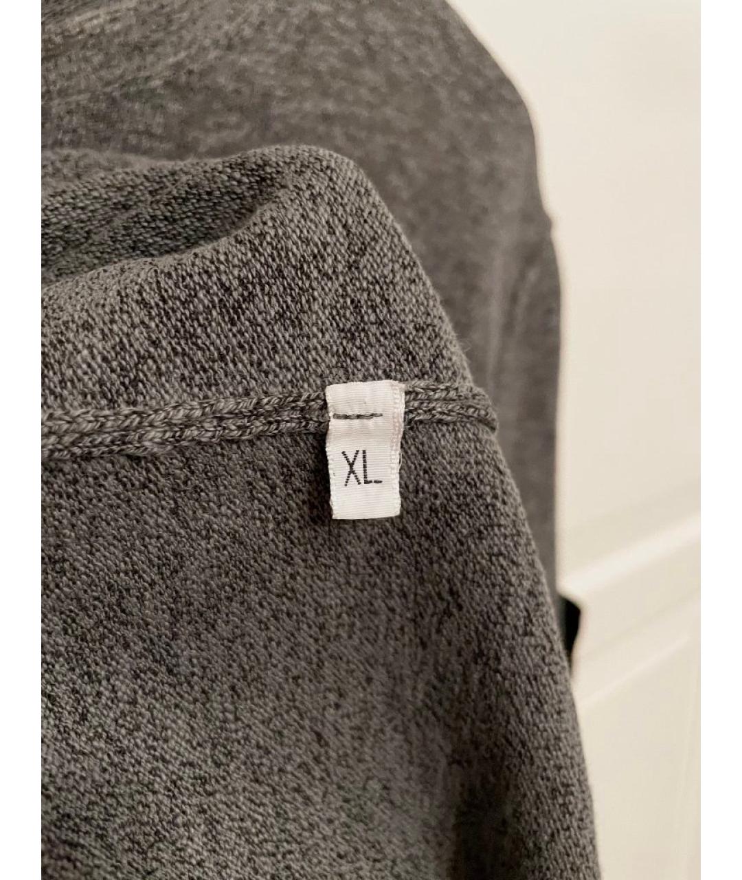 STONE ISLAND Антрацитовый хлопковый джемпер / свитер, фото 6