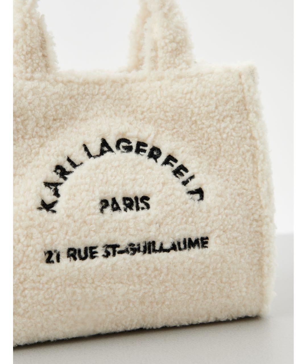 KARL LAGERFELD Бежевая сумка тоут, фото 2