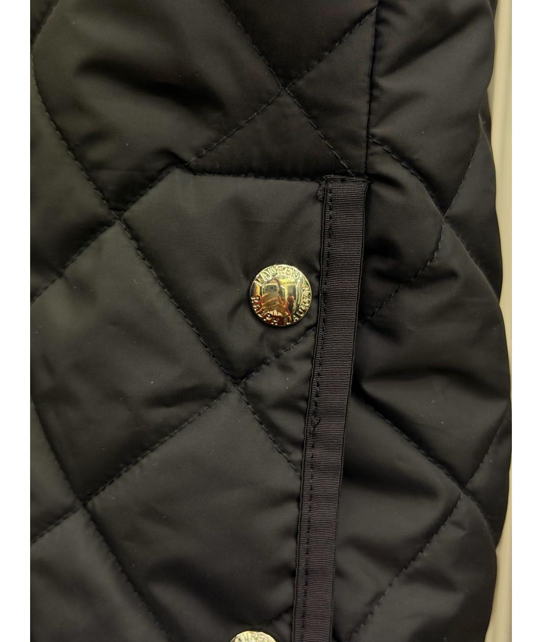 RALPH LAUREN Темно-синий тренч/плащ, фото 4