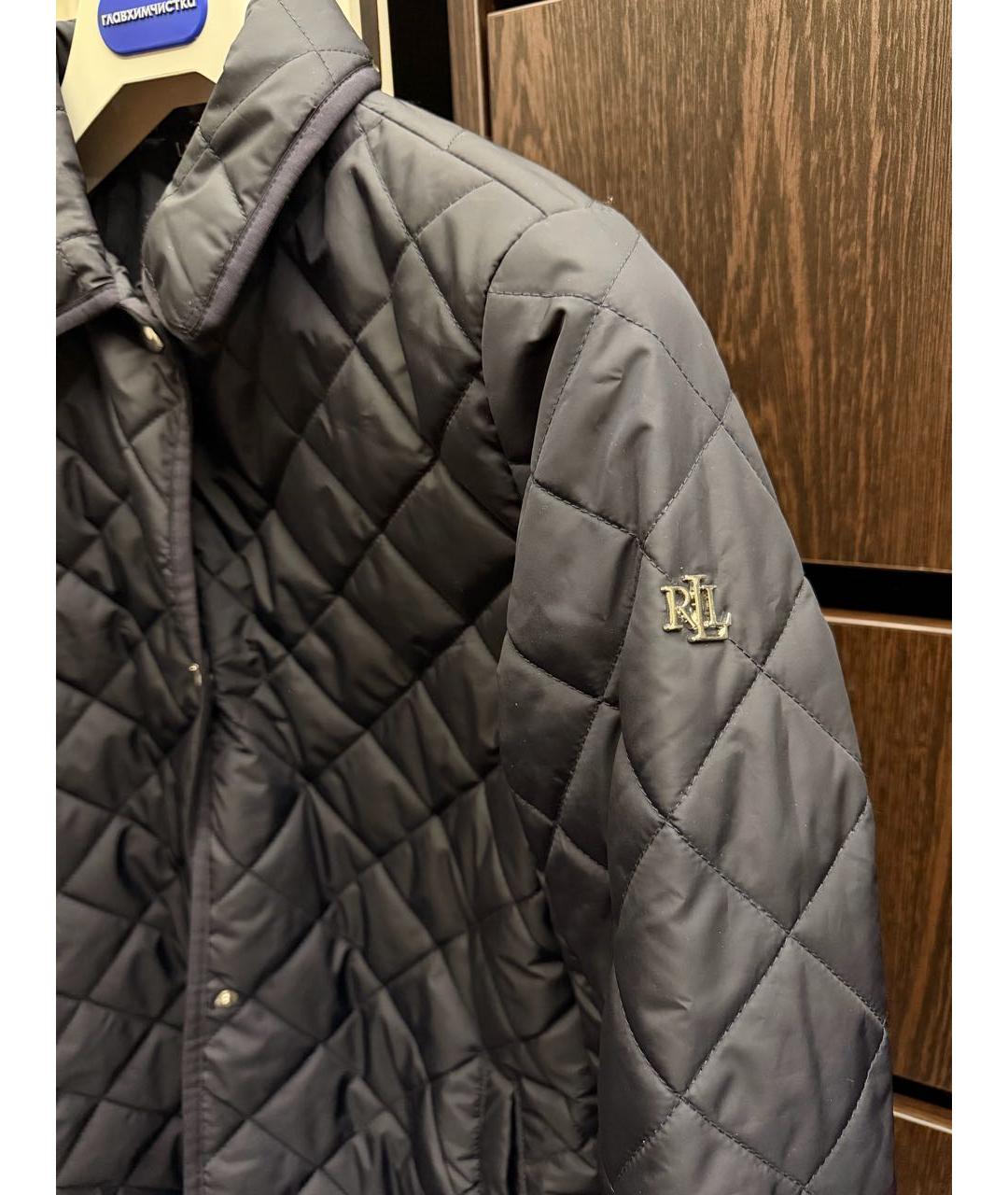 RALPH LAUREN Темно-синий тренч/плащ, фото 5