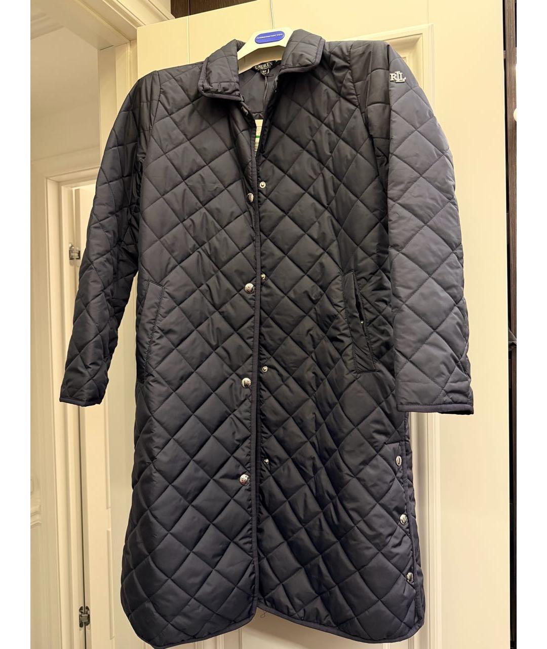 RALPH LAUREN Темно-синий тренч/плащ, фото 8