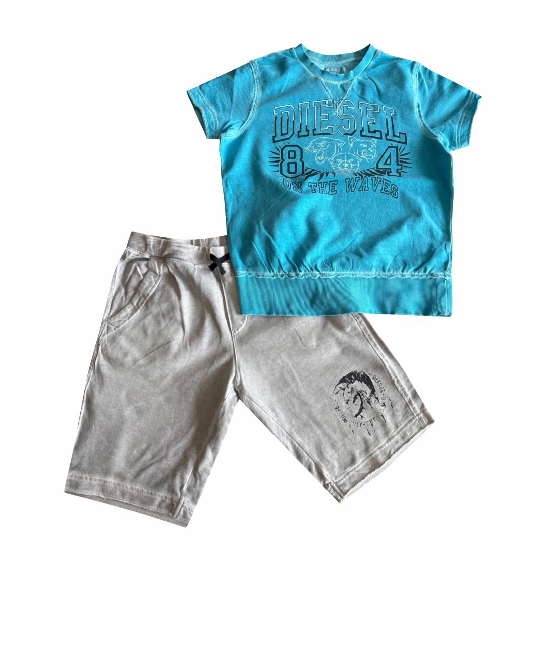 DIESEL Бирюзовый хлопковый комплект, фото 1