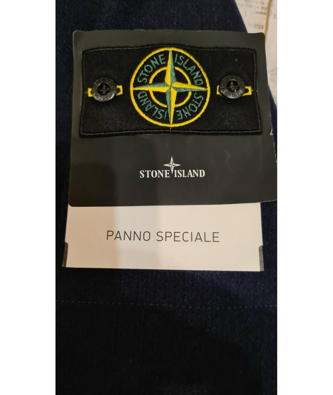 STONE ISLAND Темно-синее пальто, фото 4