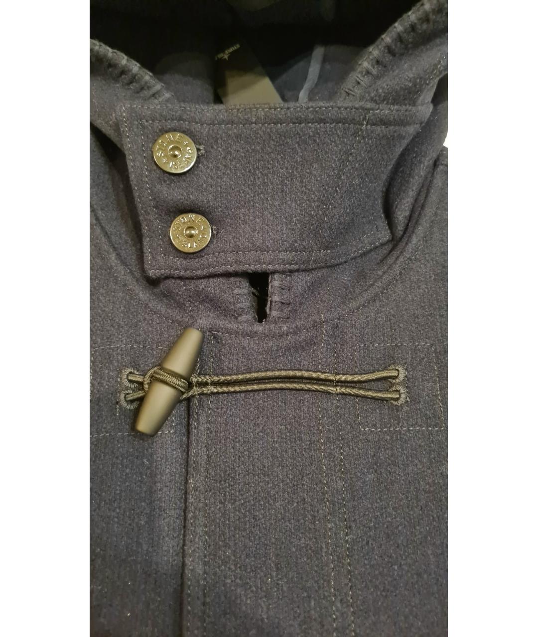 STONE ISLAND Темно-синее пальто, фото 5