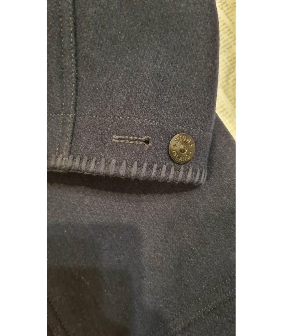 STONE ISLAND Темно-синее пальто, фото 6