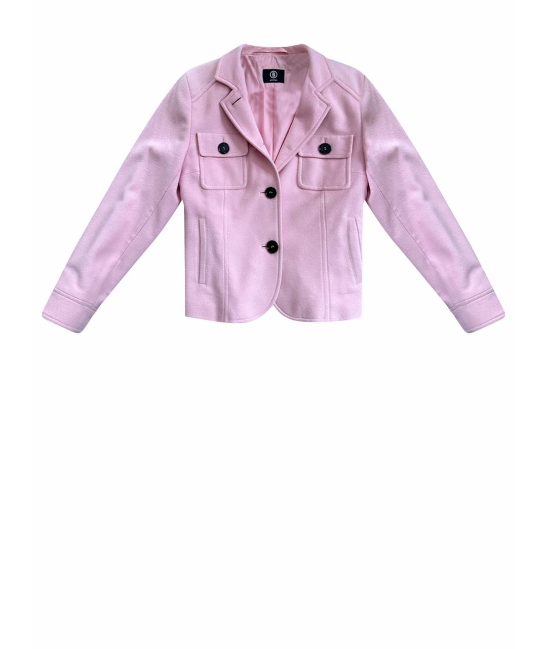 BOGNER Розовый шерстяной жакет/пиджак, фото 1