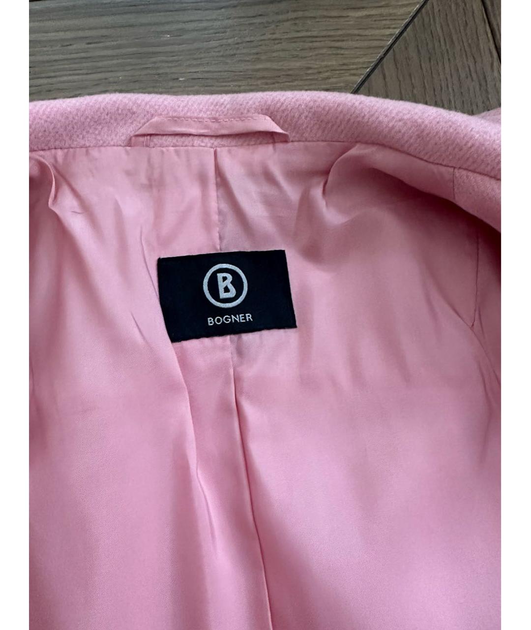 BOGNER Розовый шерстяной жакет/пиджак, фото 3