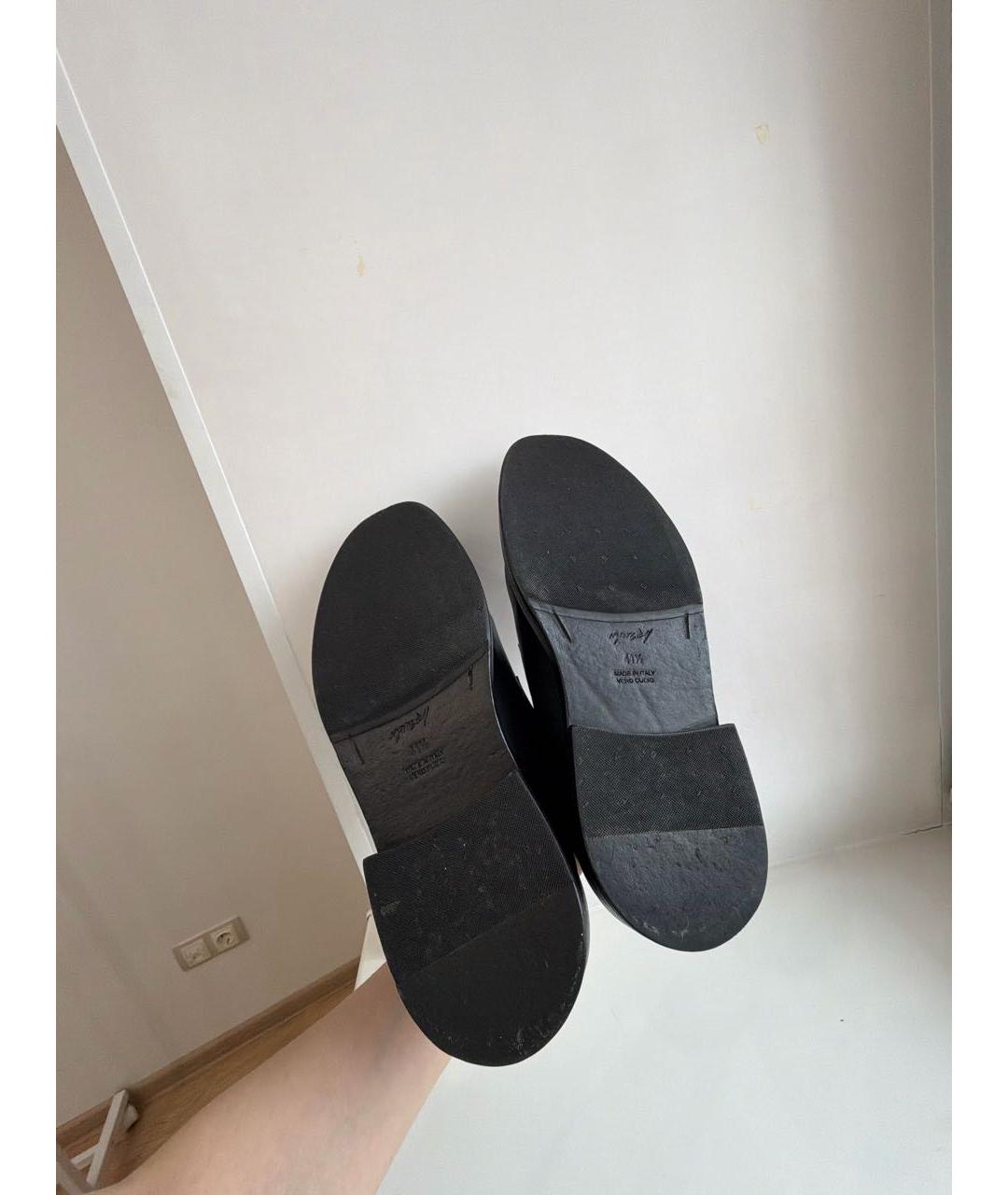 MARSELL Черные кожаные туфли, фото 5