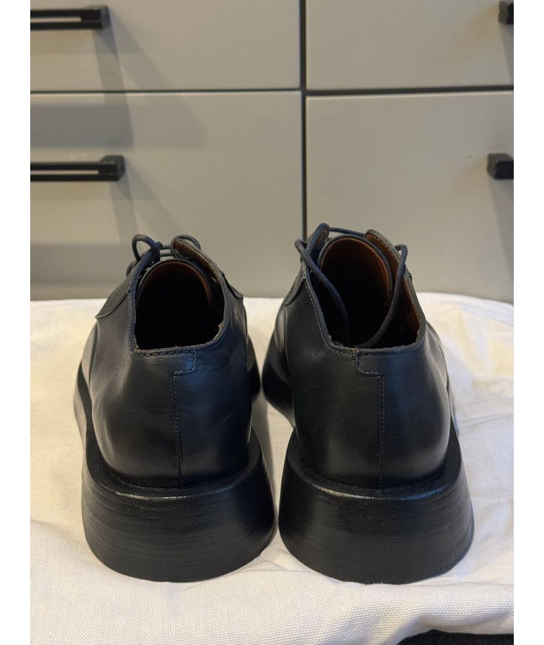 MARSELL Черные кожаные туфли, фото 4