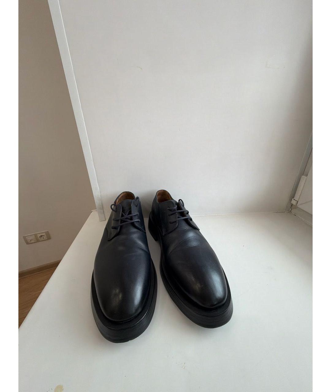 MARSELL Черные кожаные туфли, фото 2