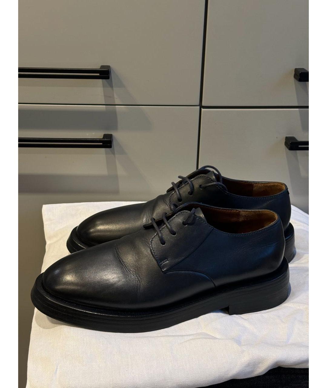 MARSELL Черные кожаные туфли, фото 6