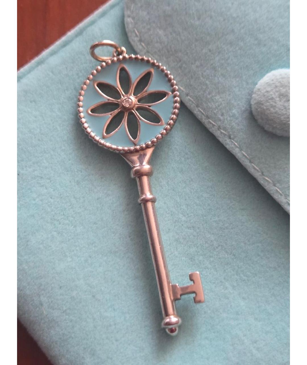 TIFFANY&CO Голубой серебряный кулон, фото 5