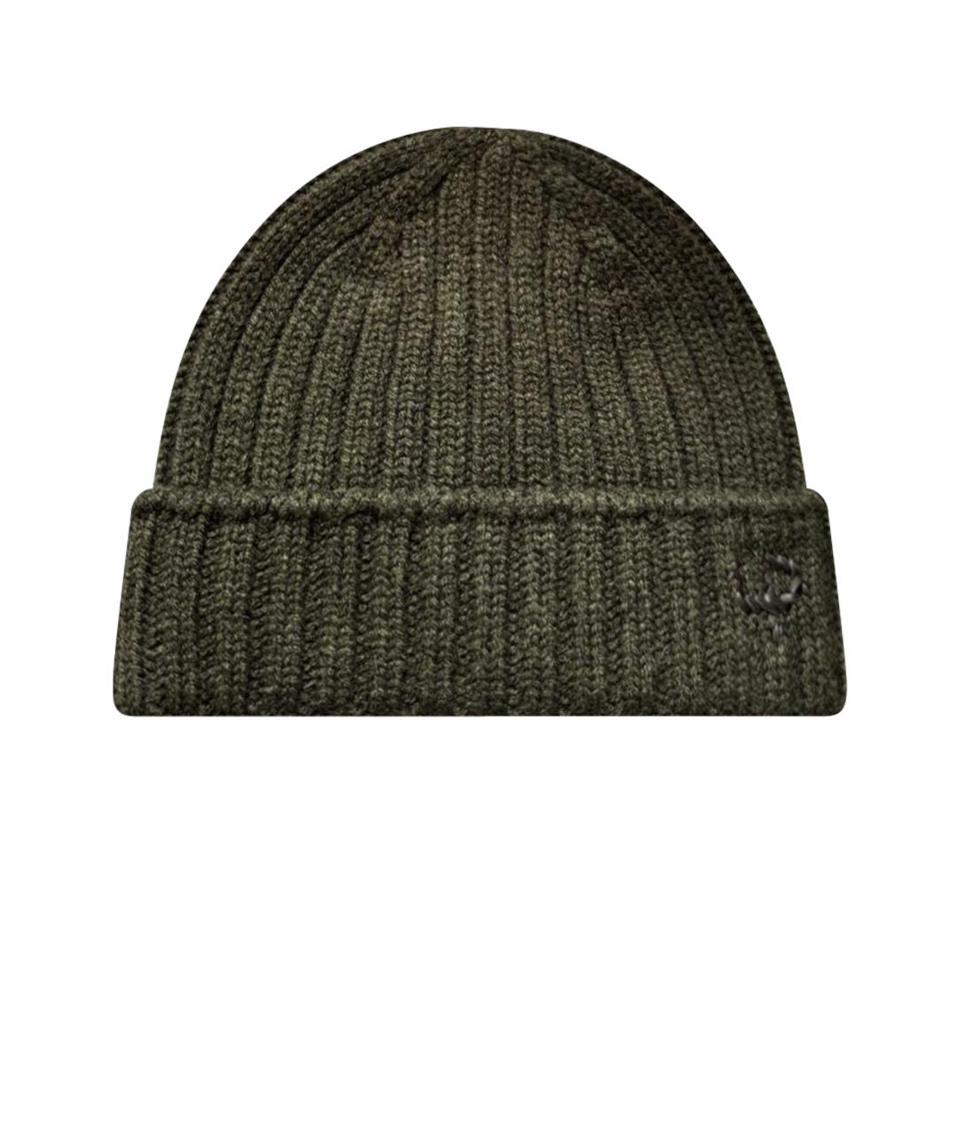 LORO PIANA Зеленая кашемировая шапка, фото 1