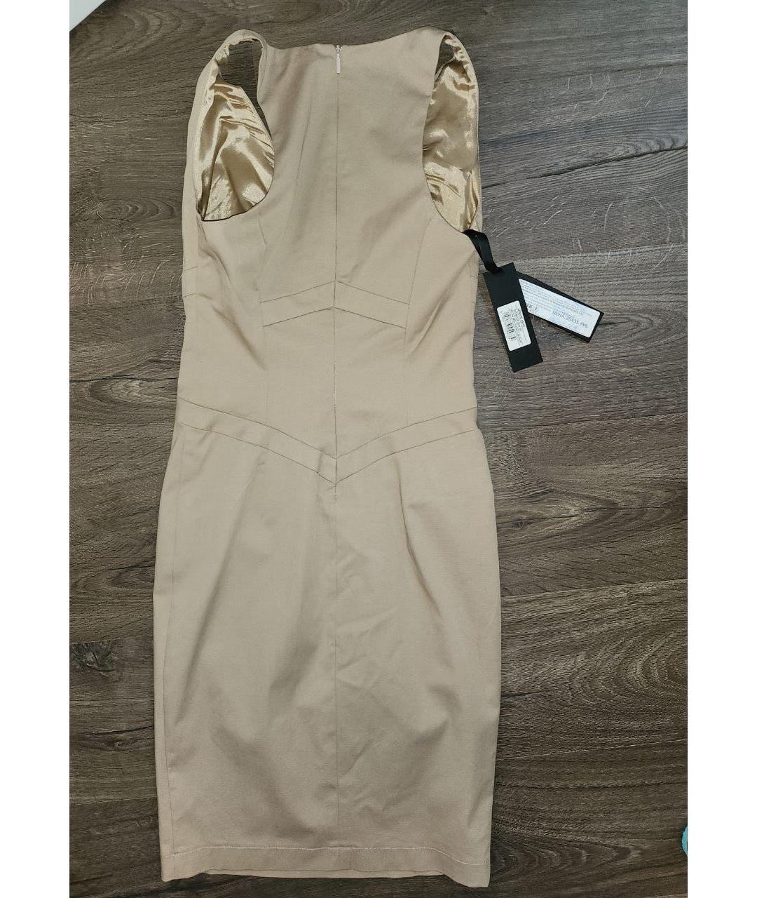 PINKO Бежевое повседневное платье, фото 3