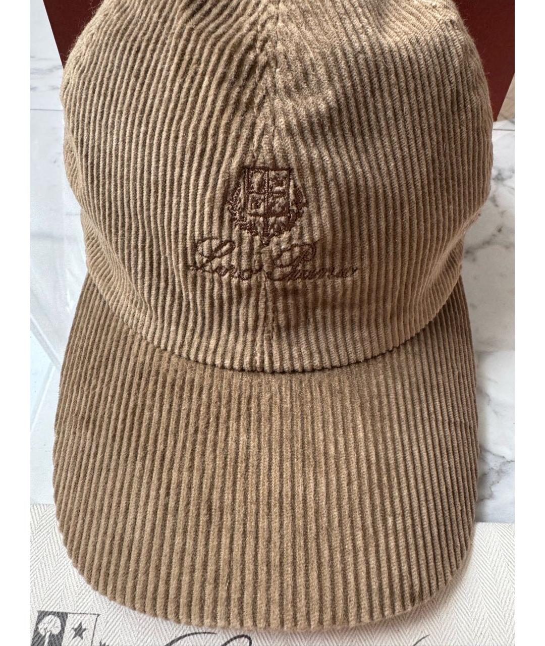 LORO PIANA Коричневая хлопковая кепка/бейсболка, фото 4
