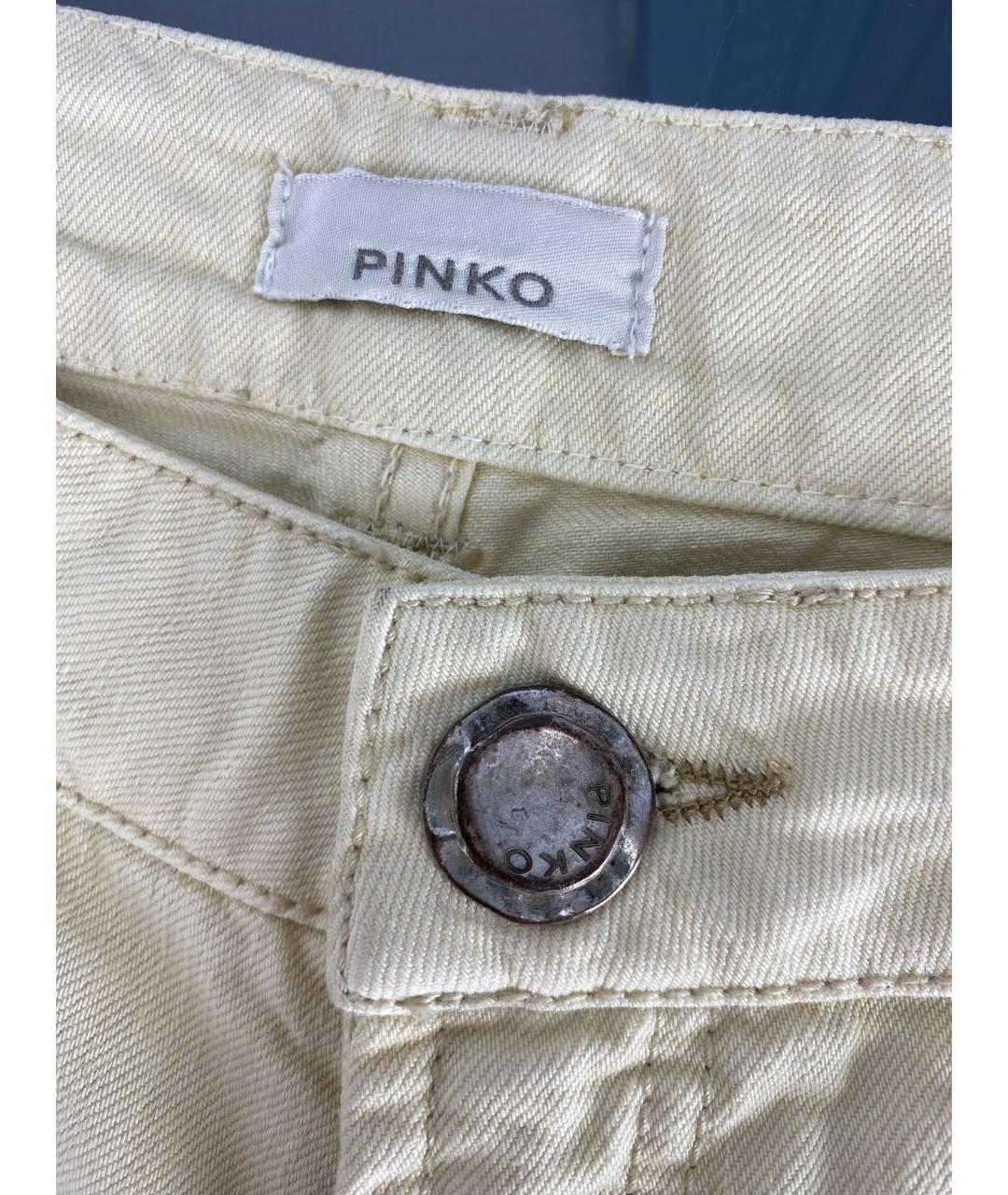 PINKO Бежевые хлопковые шорты, фото 5