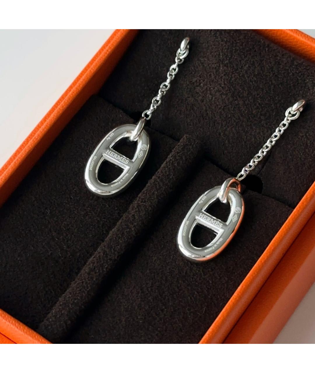 HERMES Серебряные серебряные серьги, фото 5