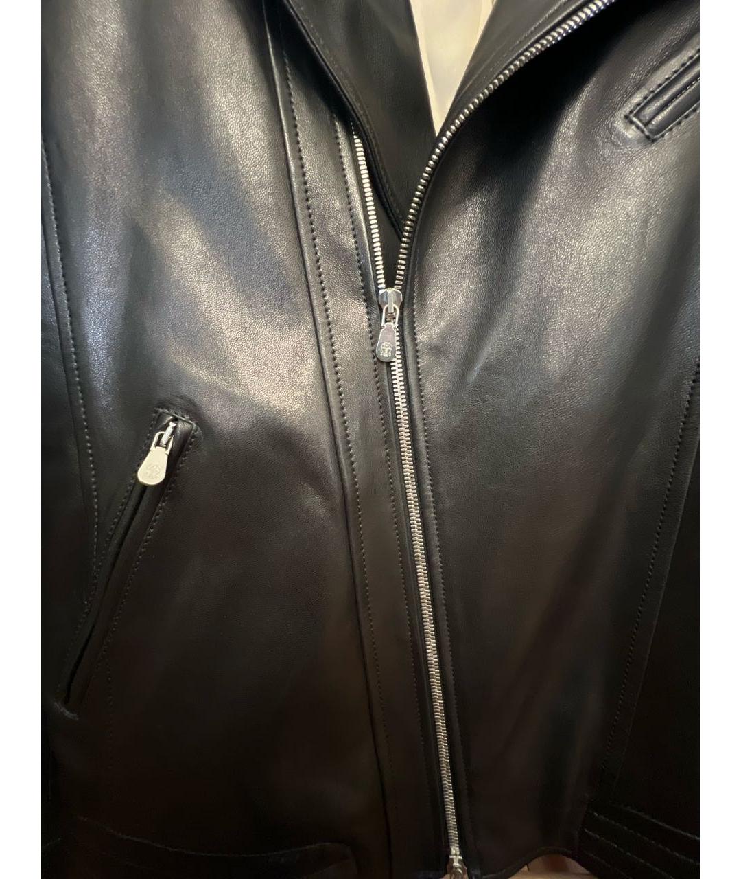 BRUNELLO CUCINELLI Черная кожаная куртка, фото 4