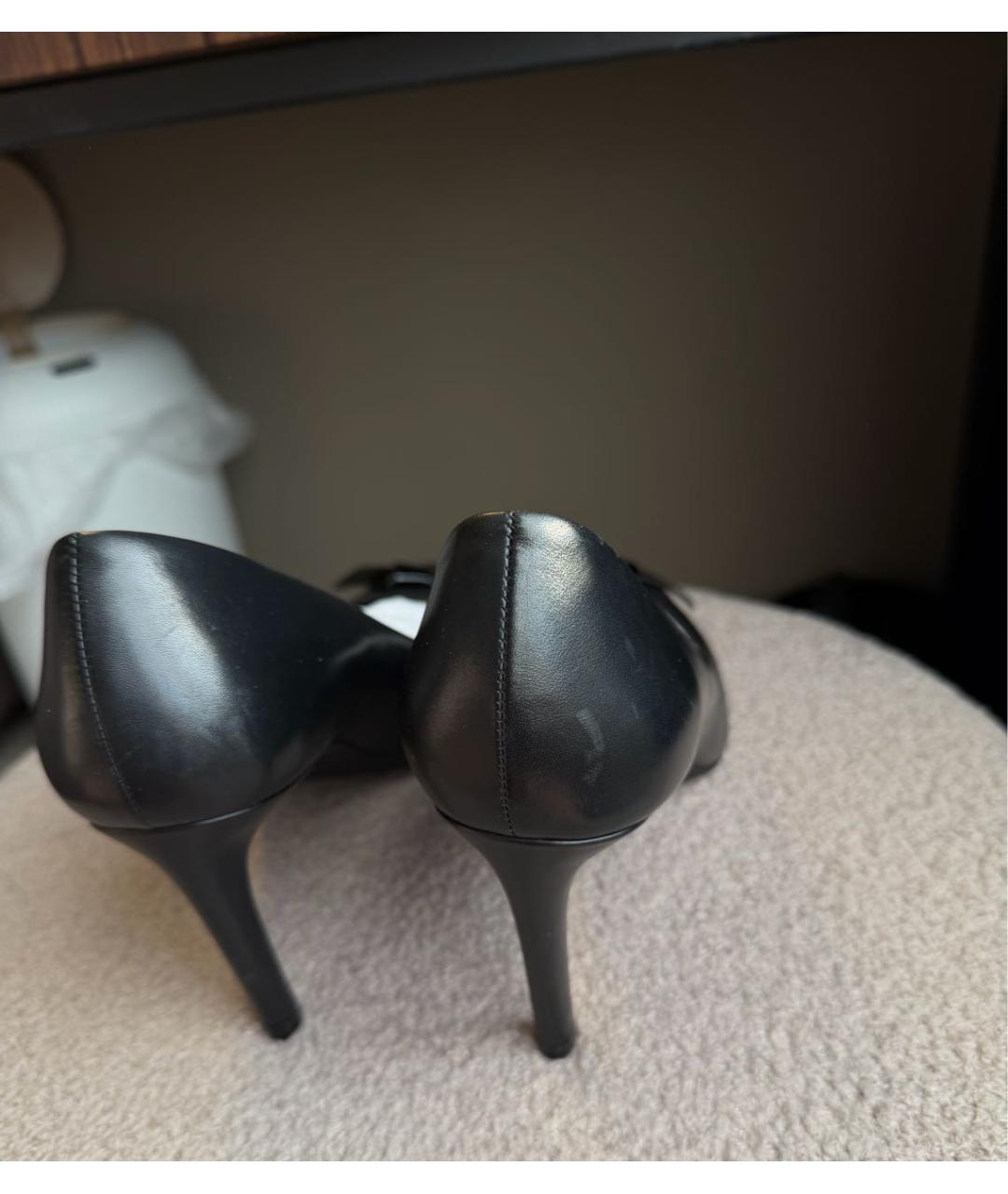 MICHAEL KORS Черные кожаные туфли, фото 4