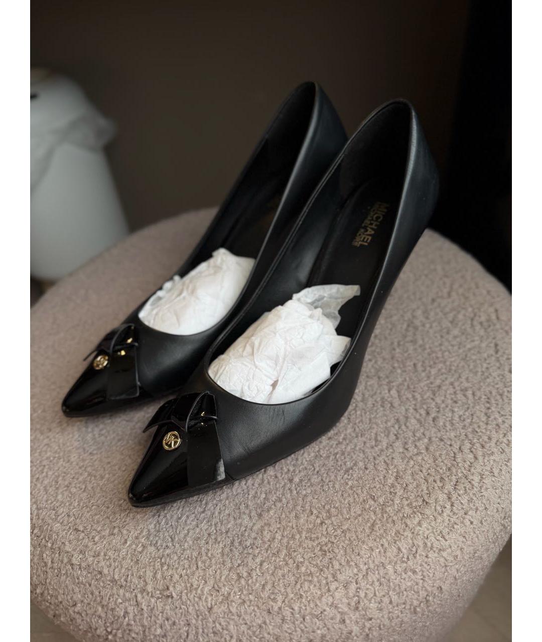 MICHAEL KORS Черные кожаные туфли, фото 3