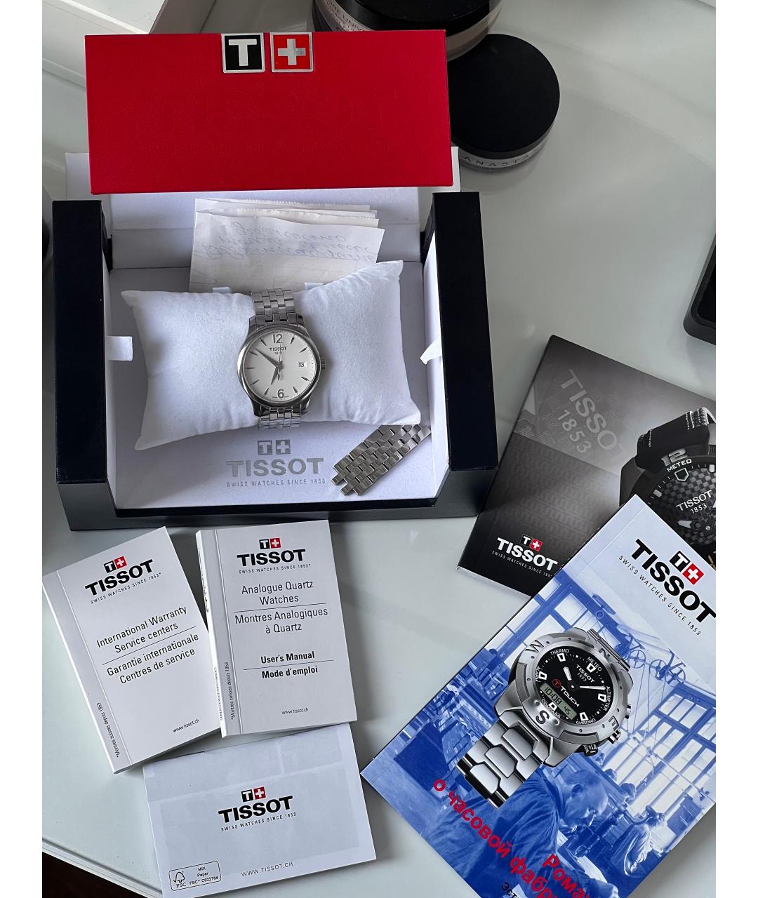 TISSOT Серебряные часы, фото 2