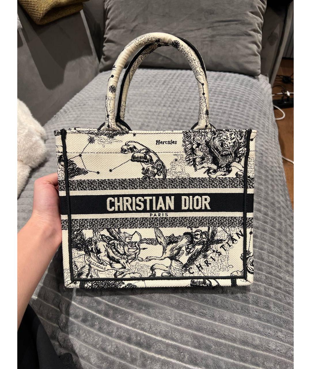 CHRISTIAN DIOR Мульти жаккардовая сумка тоут, фото 9