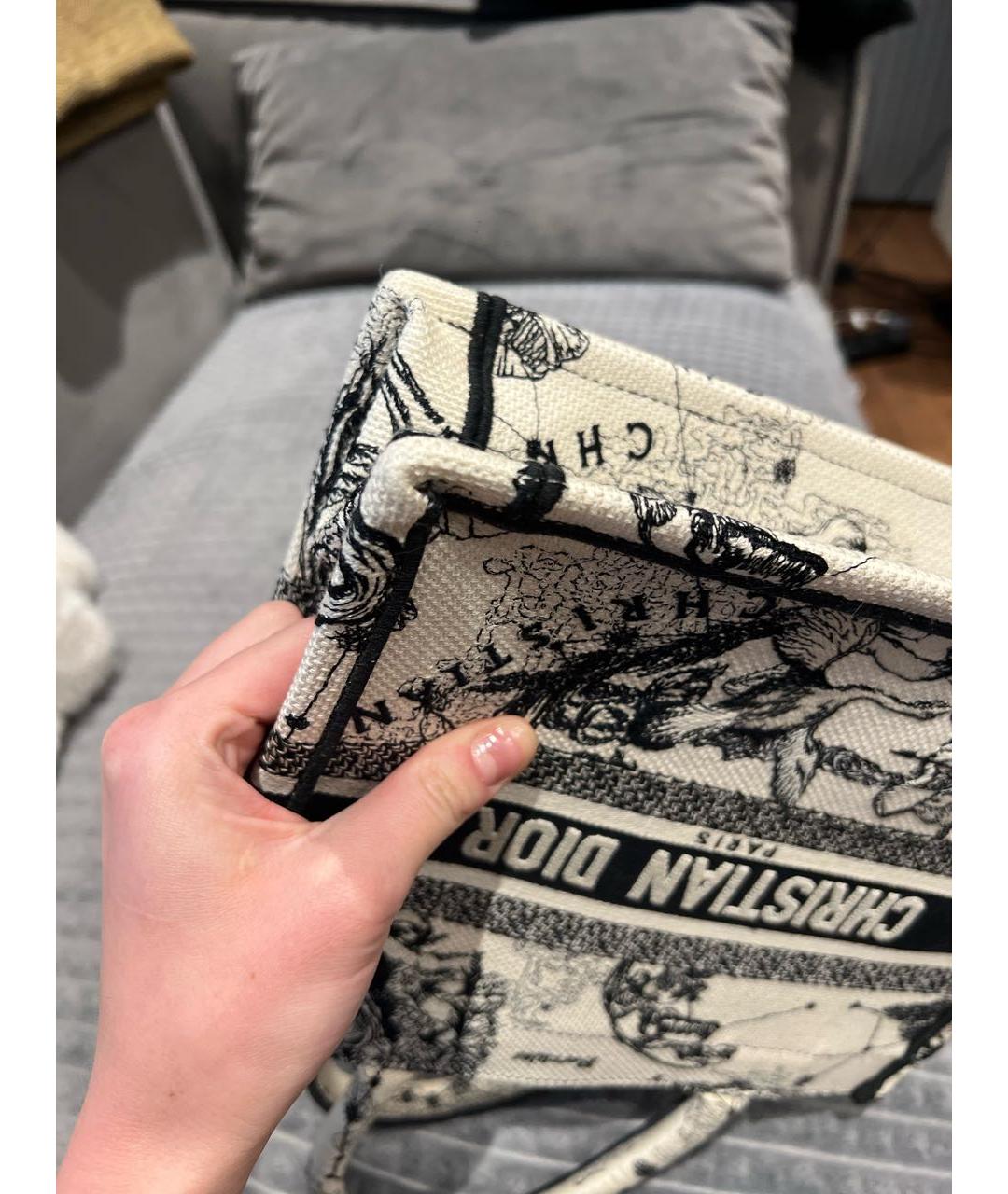 CHRISTIAN DIOR Мульти жаккардовая сумка тоут, фото 5