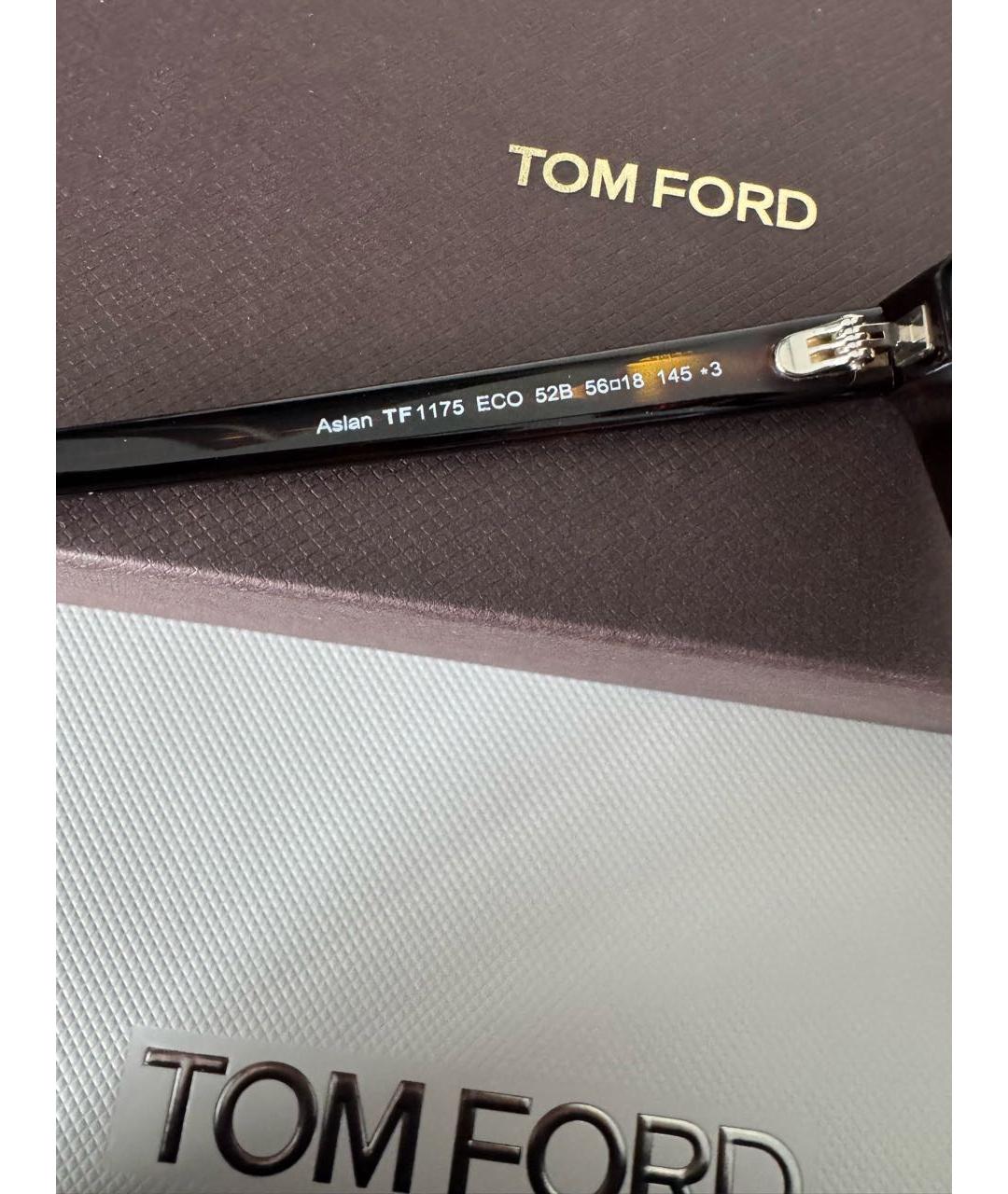 TOM FORD Коричневые пластиковые солнцезащитные очки, фото 4